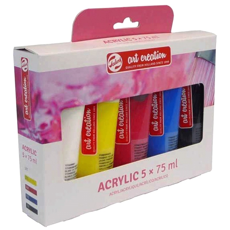 Set Acrylique 5 x 75 ml - Art Creation