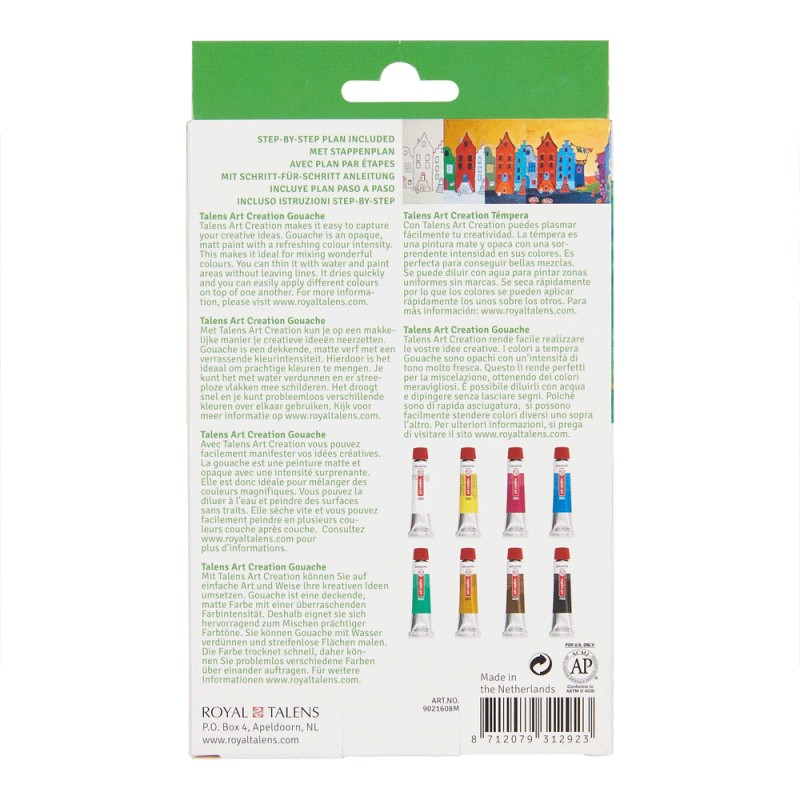 Set Gouache 8 x 12ml - Art Creation