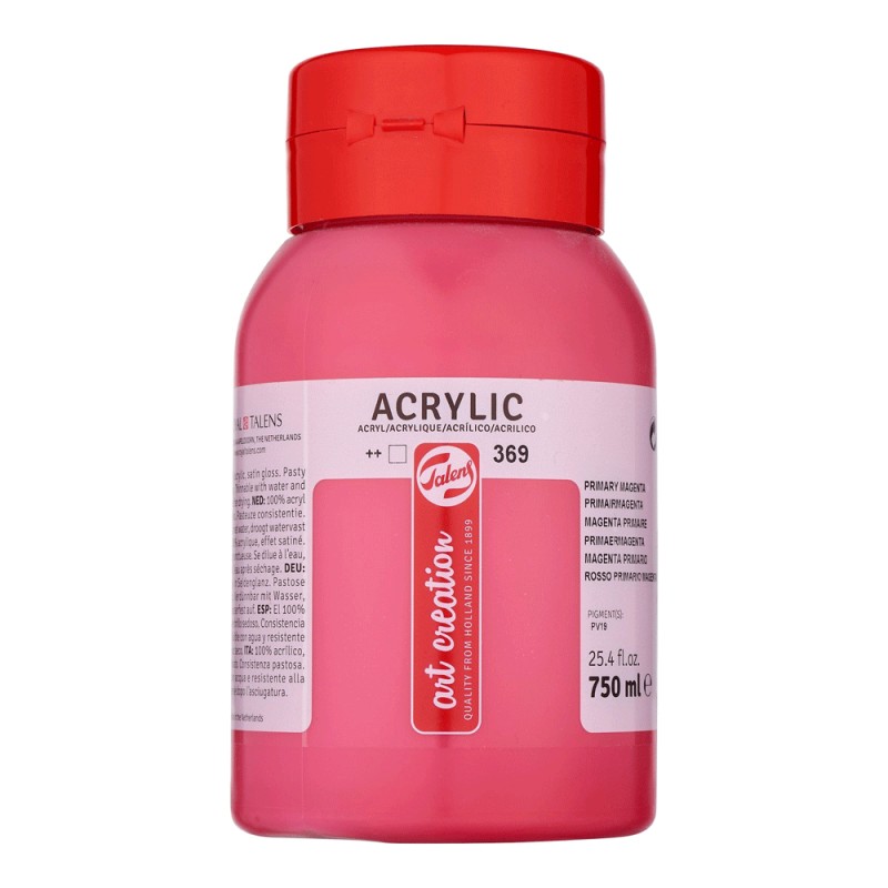 Acrylique Pot 750ml Magenta Primaire 369 - Art Creation