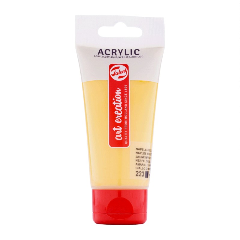 Acrylique Tube 75ml Jaune de Naples Foncé 223 - Art Creation