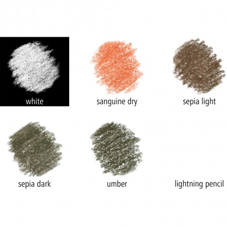 Crayons Pastel 6pcs Mars Lumograph - Staedtler