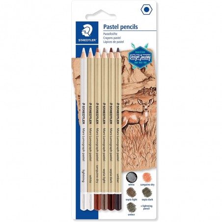 Crayons Pastel 6pcs Mars Lumograph - Staedtler