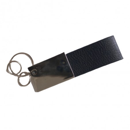 Porte-Clés Métal & Cuir - Réf.910095