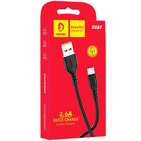 Cable Chargeur Type-C Denmen 3.6A - Réf.D08T