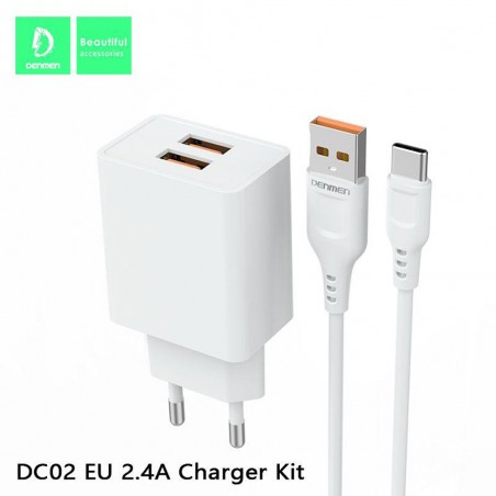 Chargeur Type-C Denmen 2.1A - Réf.DC02T