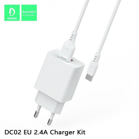 Chargeur Type-C Denmen 2.1A - Réf.DC02T