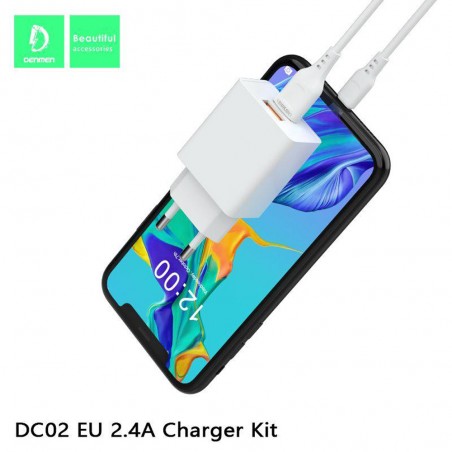 Chargeur Type-C Denmen 2.1A - Réf.DC02T
