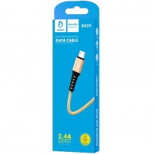 Cable Chargeur Android Denmen 2.4A - Réf.D02V