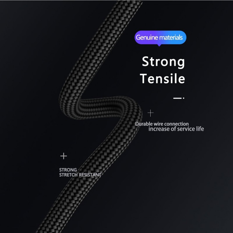 Cable Chargeur Android Denmen 2.4A - Réf.D02V