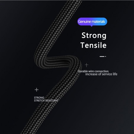 Cable Chargeur Android Denmen 2.4A - Réf.D02V