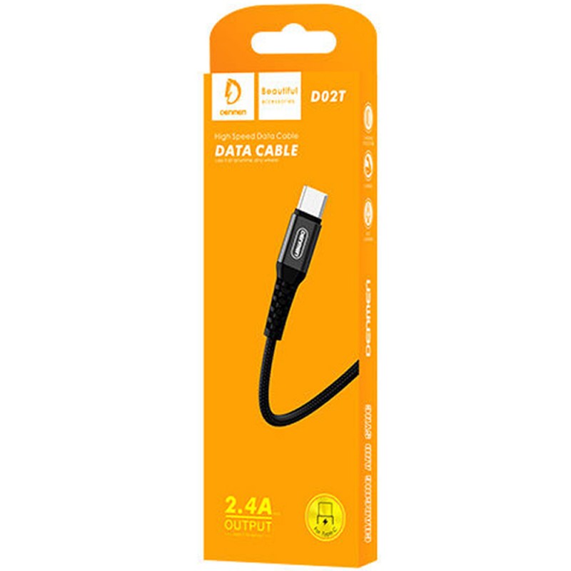 Cable Chargeur Type-C Denmen 2.4A - Réf.D02T