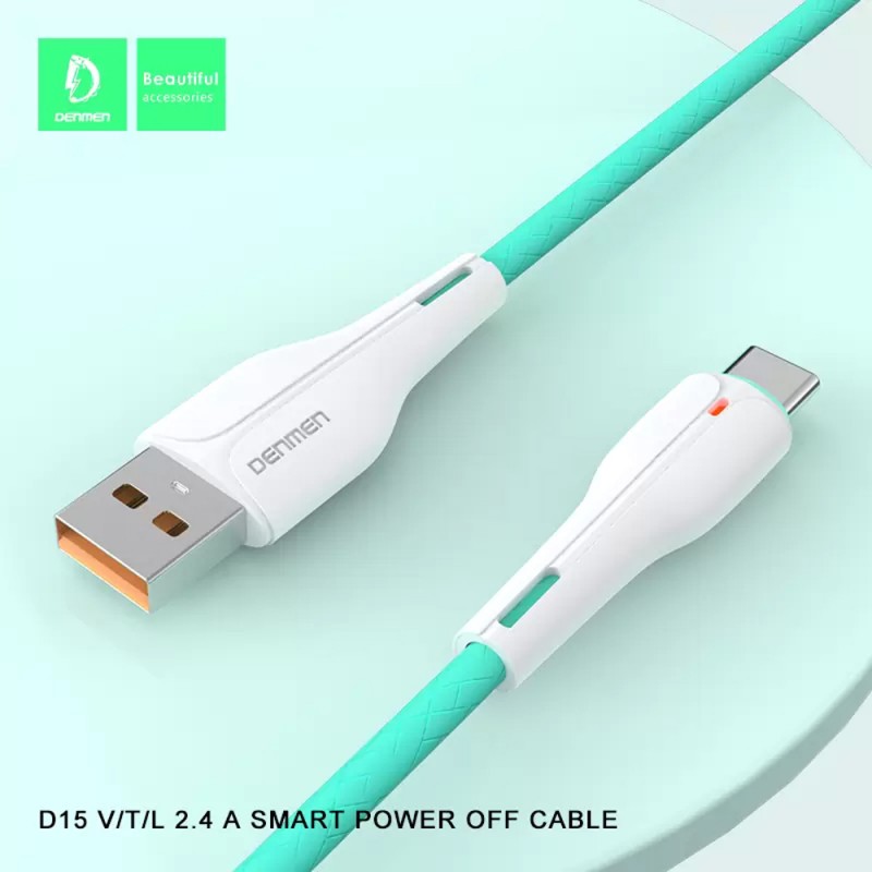 Cable Chargeur Android Denmen 2.4A - Réf.D15V