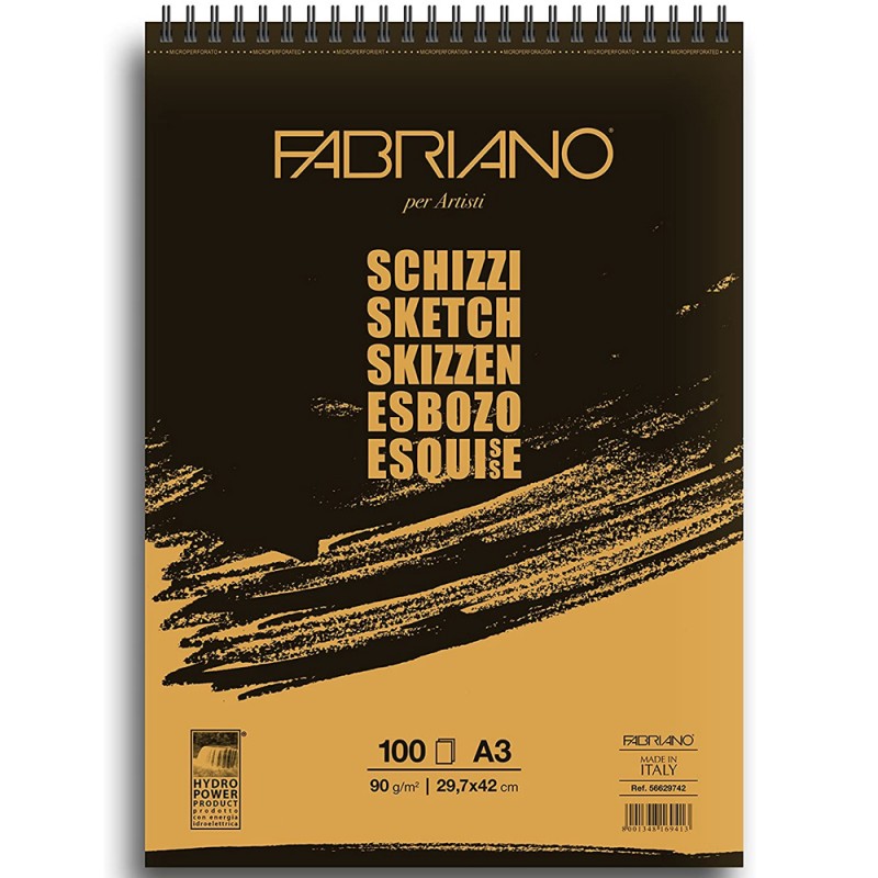 Sketching Book A3 Fabriano 100F 90gr