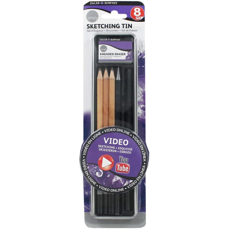 Set d'Esquisse Sketching Simply 8pcs - Daler Rowney