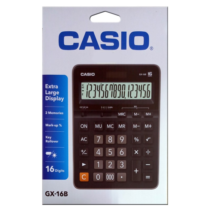 Calculatrice de Bureau Casio GX-16B 16 Chiffres