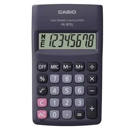 Calculatrice de Poche/Bureau Casio HL-815L-BK 8 Chiffres