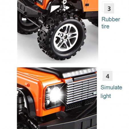 Land Rover Defender D110 R/C Télécommandé - DoubleE E327