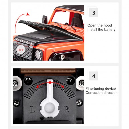 Land Rover Defender D110 R/C Télécommandé - DoubleE E327