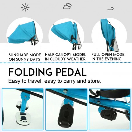 Tricycle Trotteur 4en1