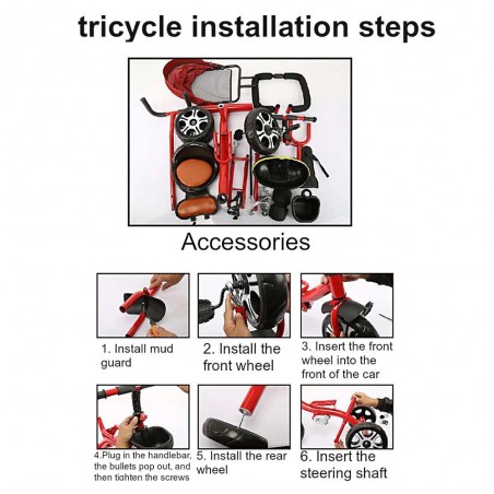Tricycle Trotteur 4en1