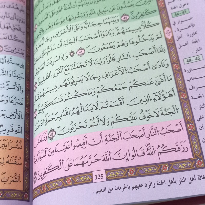 مصحف مع التفصيل الموضوعي برواية قالون عن نافع