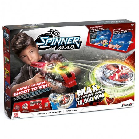 Toupie Spinner M.A.D Single Shot Blaster - Silverlit