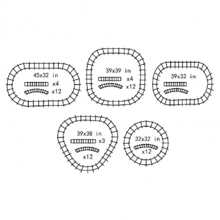 Train Classique sur Circuit 14pcs