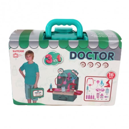 Valise 3en1 Docteur 16pcs