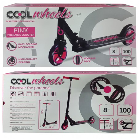 Trottinette Pliable Cool Wheels Pink
