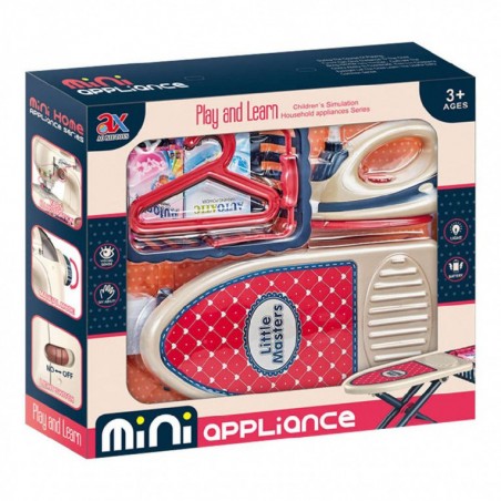Mini appliance Ensemble de machine à coudre et lumière sonore de fer alimentée par batterie