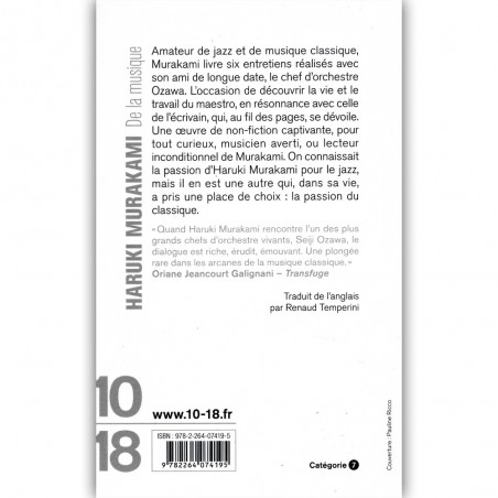 De la Musique, Conversations - Haruki Murakami
