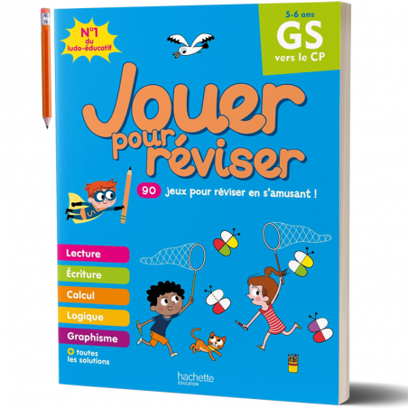 JOUER POUR REVISER - De la Grande Section au CP (5-6 ans) - Cahier de Vacances 2022