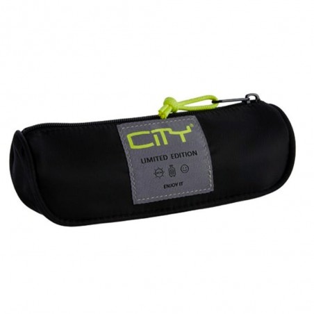 Trousse CITY satine noir Ref-CL28299