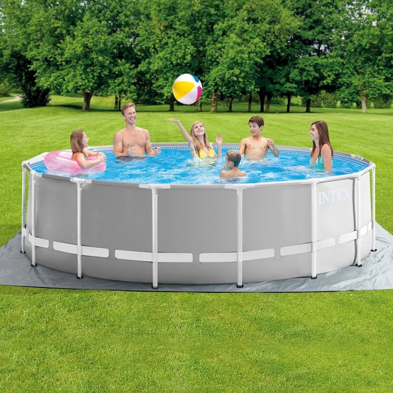 Piscine Intex Prism Frame™ 4.6m/1.22m avec Echelle, Filtre, Couverture