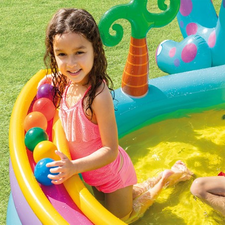 Aire De Jeux Gonflable Dinoland - Intex