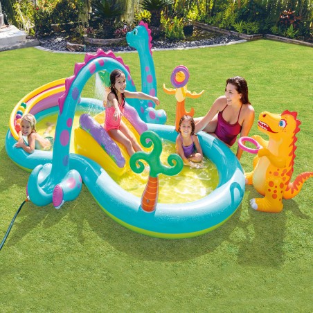 Aire De Jeux Gonflable Dinoland - Intex