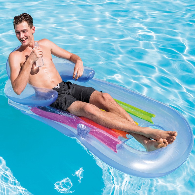 1 PCS Gloovi Fauteuil Flottant Piscine,Bouée Matelas Gonflable Géant,Chaise Swimming,Dossiers Confort,Été,Plage,Vacances Aucuneary - Jeux - Jouets 1 PCS Gloovi Fauteuil Flottant Piscine,Bouée Matelas Gonflable Géant,Chaise Swimming,Dossiers Confort,Été,Plage,Vacances Aucuneary - Jeux - Jouets