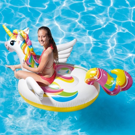 Chevauchable Licorne Gonflable Intex