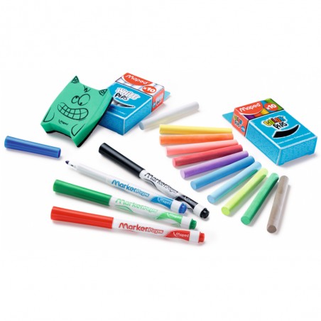 Kit pour Tableau Noir & Blanc, Board Essentials - Maped Creativ
