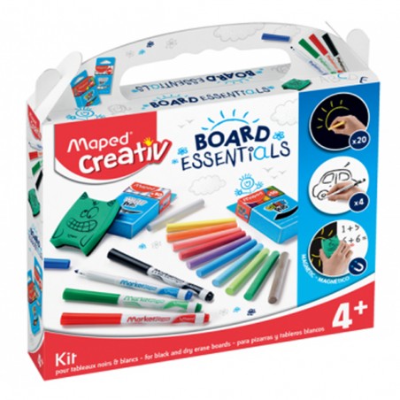 Kit pour Tableau Noir & Blanc, Board Essentials - Maped Creativ