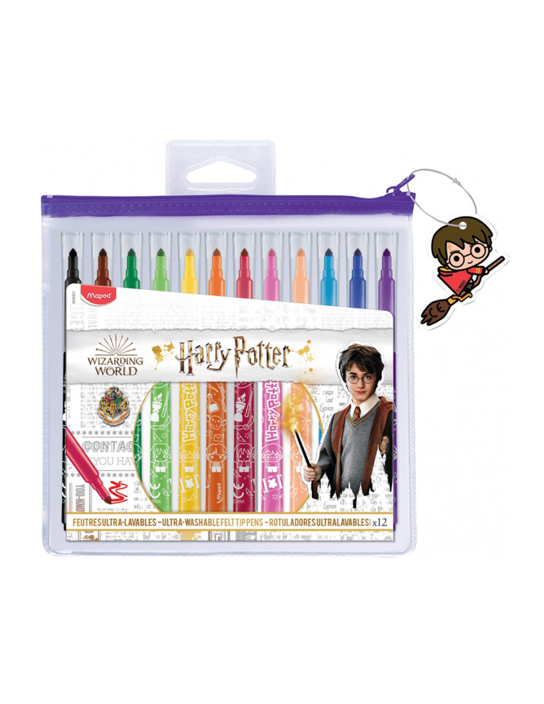 Trousse Feutres Harry Potter Ultra-Lavables 12pcs - Maped
