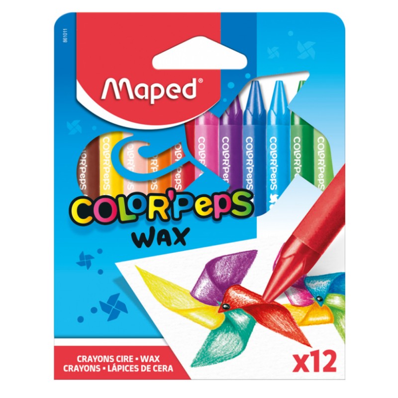 Crayons Cire Color'Peps Wax 12pcs - Maped