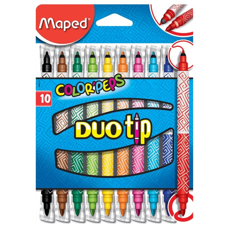 Feutres 2 Pointes Color'Peps Duo tip 10pcs - Maped