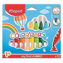 Feutres pour Bébé Color'Peps My First Jumbo 12pcs - Maped