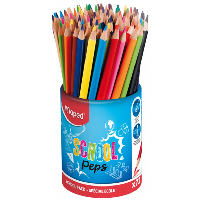 Boite De Crayons Maped School'Peps 72pcs