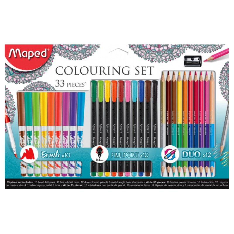 Kit dessin Maped Color'sPeps 150 pièces assorti 1 Set bij Bonnet