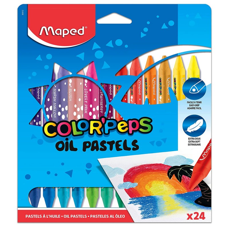 Pastels à l'Huile Color'Peps 24pcs - Maped