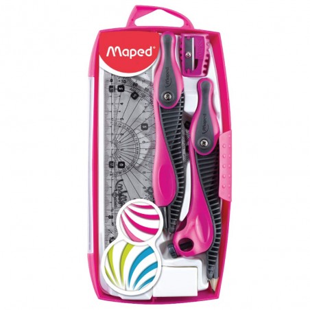 Boite Géométrique Kid'Z 9pcs MAPED - Réf.519119