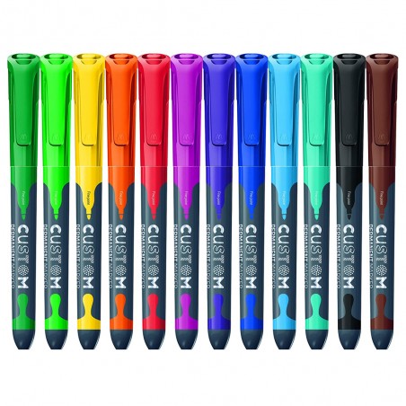 Marqueur Permanent Fin Multi Surfaces 12pcs Maped - Réf.734547