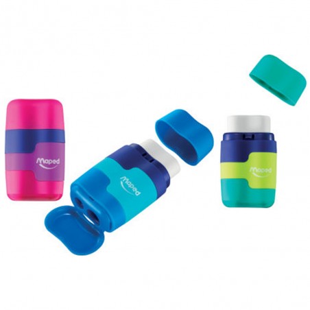 Taille Crayons + Gomme Connect Color Maped - Réf.049221